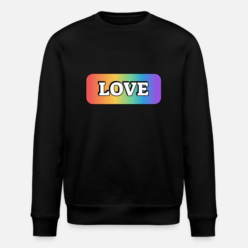 AMOUR arc-en-ciel LGBT gay pride - Sweat bio ROLLER Stanley/Stella Unisexe - noir