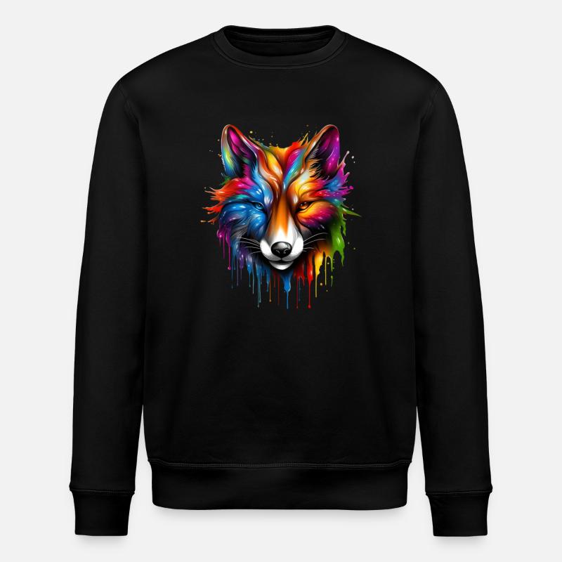 Magic Fox - Stanley/Stella Unisex Bio-Sweatshirt ROLLER - Schwarz