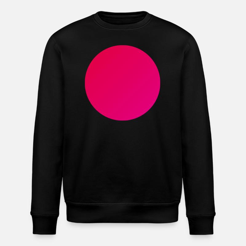 Kreis in warmen Rot - Stanley/Stella Unisex Bio-Sweatshirt ROLLER - Schwarz