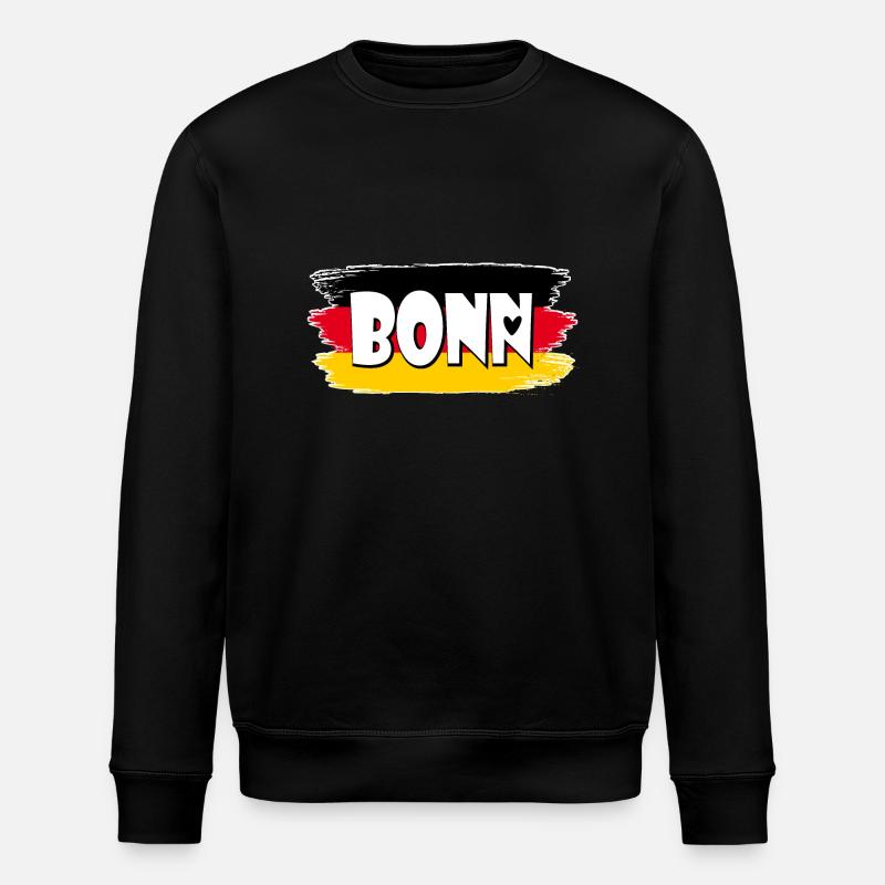 Bonn Allemagne Drapeau - Sweat bio ROLLER Stanley/Stella Unisexe - noir
