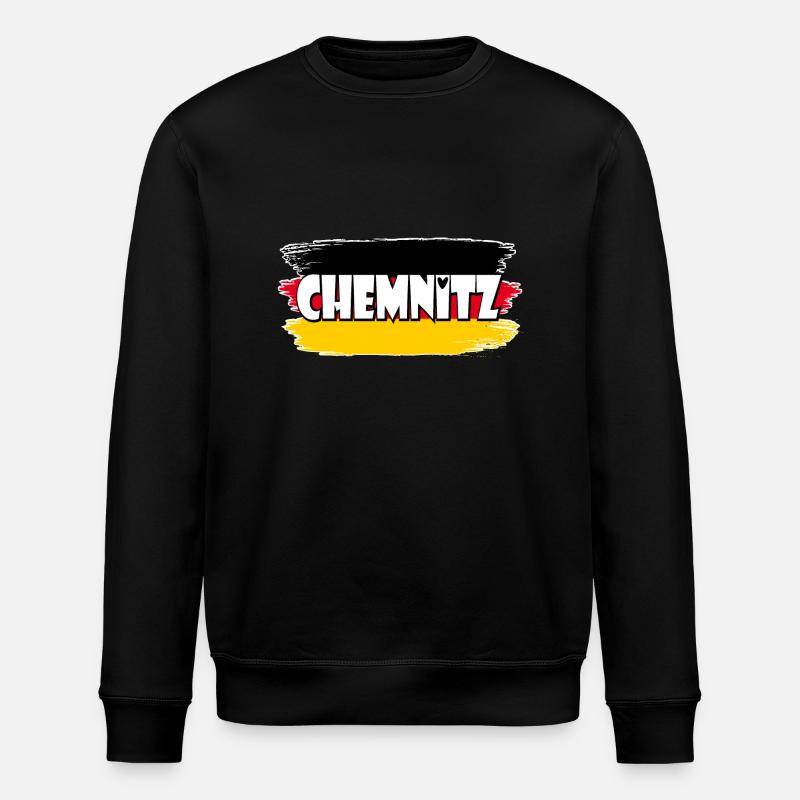 Flag: Chemnitz, Germany - Stanley/Stella ROLLER Unisex Organic Sweatshirt - black