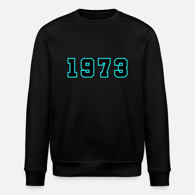 1973 Year Birthday - Stanley/Stella ROLLER Unisex Organic Sweatshirt - black