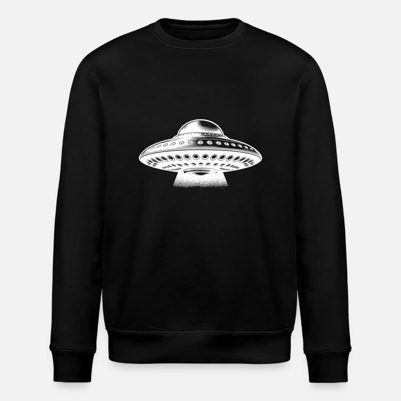 Exceptional Flying Floating Saucer - Stanley/Stella ROLLER Unisex Organic Sweatshirt - black