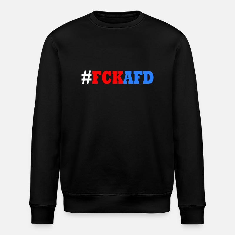 Fck afd - Stanley/Stella Unisex Bio-Sweatshirt ROLLER - Schwarz