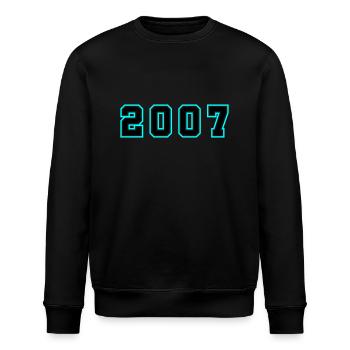 2007 Jahr Geburtstag - Stanley/Stella Unisex Bio-Sweatshirt ROLLER - Schwarz - Vorne - Nik (191cm)
