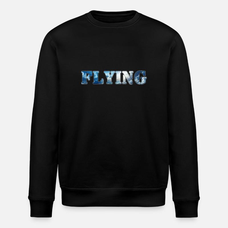 Flying - Stanley/Stella ROLLER Unisex Organic Sweatshirt - black
