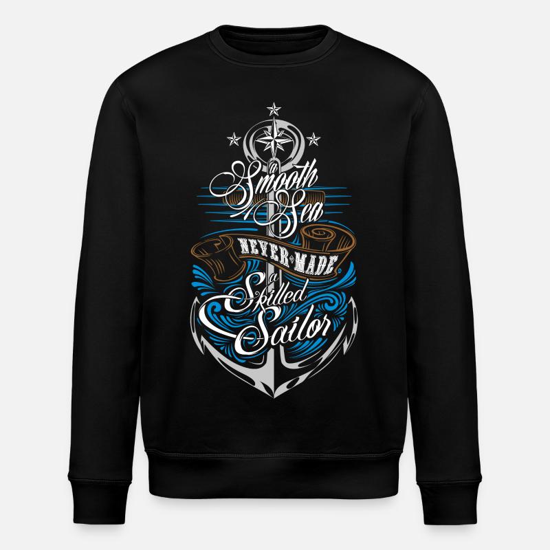 Skilled Sailor - Sweat bio ROLLER Stanley/Stella Unisexe - noir