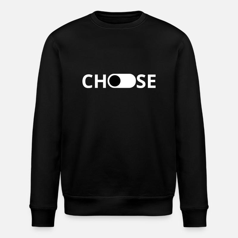 Choose - gift idea - Stanley/Stella ROLLER Unisex Organic Sweatshirt - black