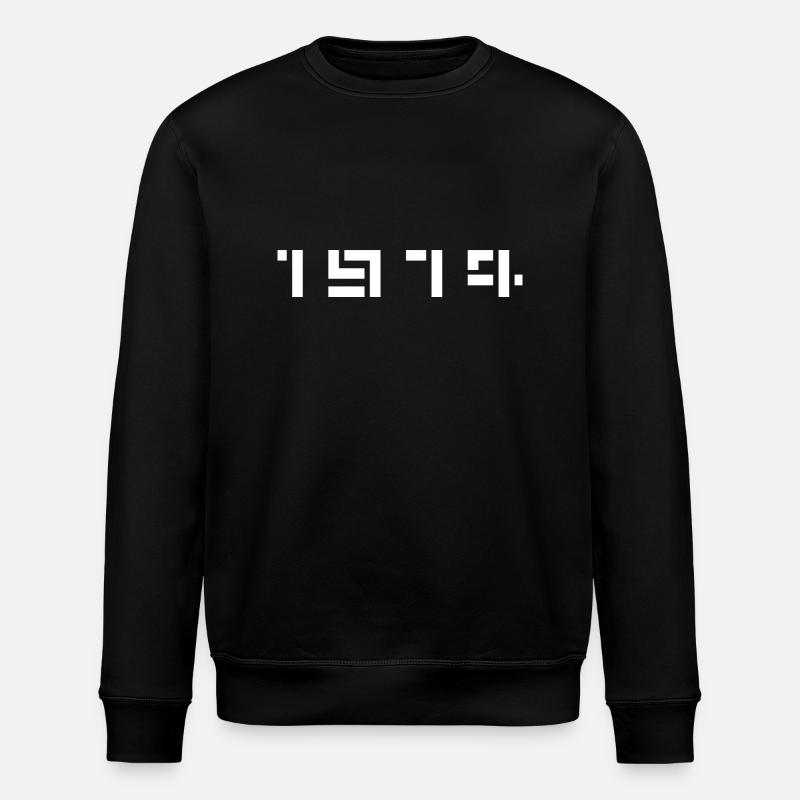 Année de naissance Anniversaire Né(e) en 1974 - Sweat bio ROLLER Stanley/Stella Unisexe - noir