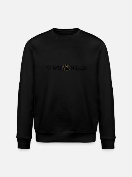 Forever in the heart - Stanley/Stella ROLLER Unisex Organic Sweatshirt - black