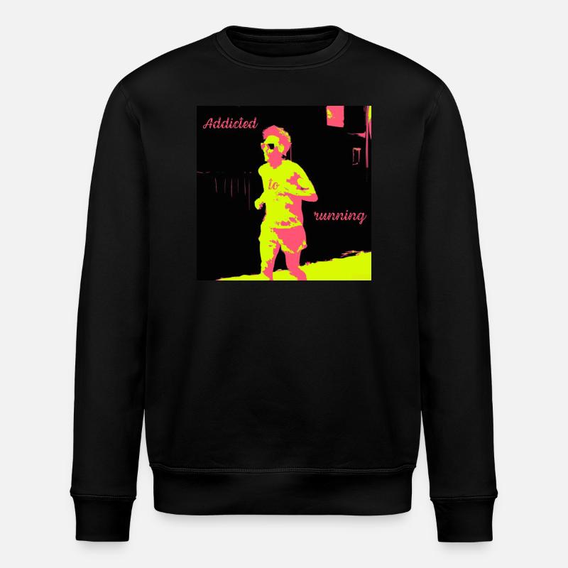 Jogger, laufsüchtiger Mann - Stanley/Stella Unisex Bio-Sweatshirt ROLLER - Schwarz