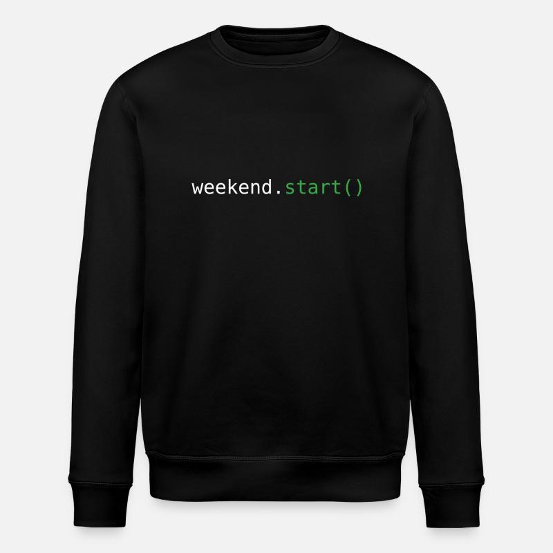 Début du week-end - Sweat bio ROLLER Stanley/Stella Unisexe - noir