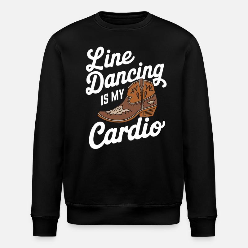 Line Dancing Dancing Dancers - Stanley/Stella ROLLER Unisex Organic Sweatshirt - black