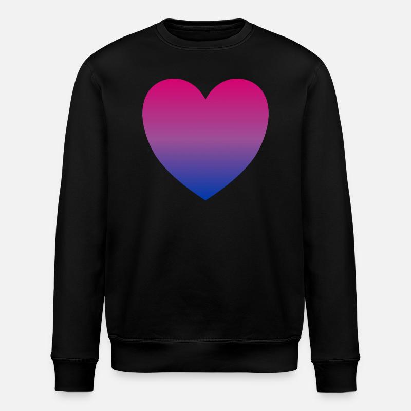 Bi-Herz - Stanley/Stella Unisex Bio-Sweatshirt ROLLER - Schwarz