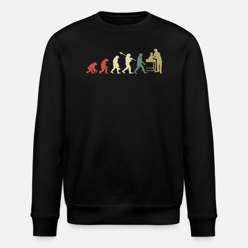 Veterinary Evolution Geschenk für Tierärzte - Stanley/Stella Unisex Bio-Sweatshirt ROLLER - Schwarz