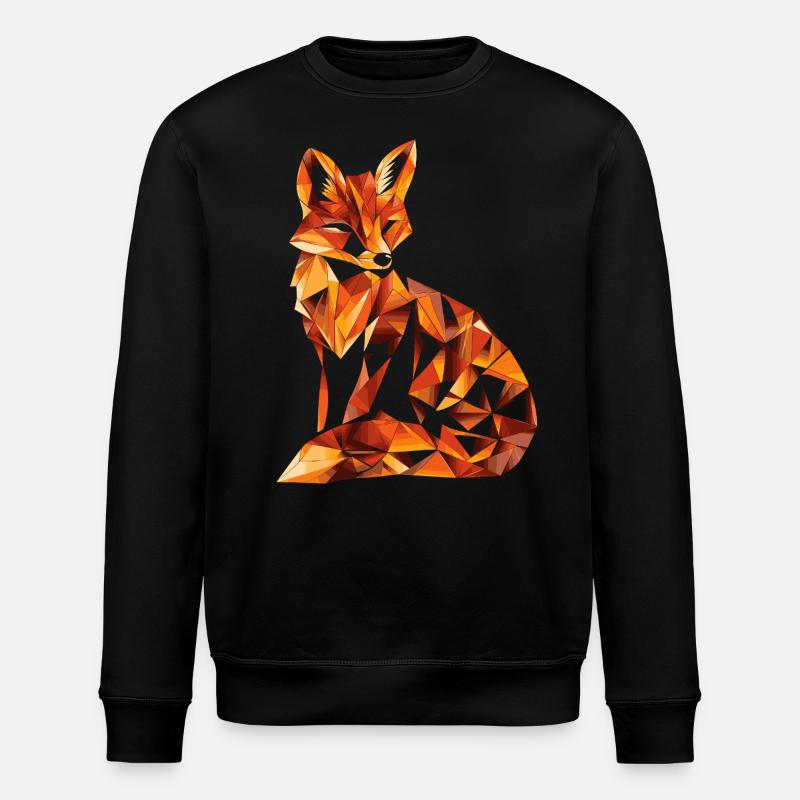 Renard Géométrie Abstraite - Sweat bio ROLLER Stanley/Stella Unisexe - noir