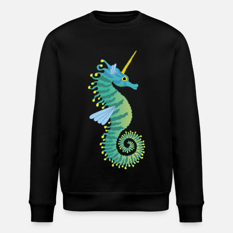 Seeeinhorn - Stanley/Stella Unisex Bio-Sweatshirt ROLLER - Schwarz