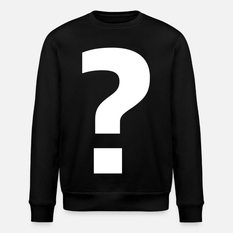Fragezeichen | stilvolle Neugier - Stanley/Stella Unisex Bio-Sweatshirt ROLLER - Schwarz