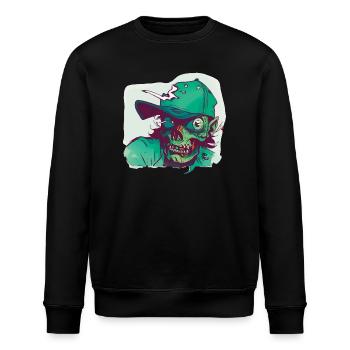 Zombie avec chapeau - Sweat bio ROLLER Stanley/Stella Unisexe - noir - Devant - Nik (191cm)