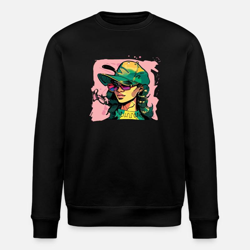 Fille de style urbain - Sweat bio ROLLER Stanley/Stella Unisexe - noir