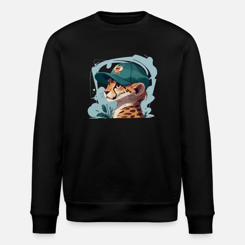 Cooler Gepard - Stanley/Stella Unisex Bio-Sweatshirt ROLLER - Schwarz