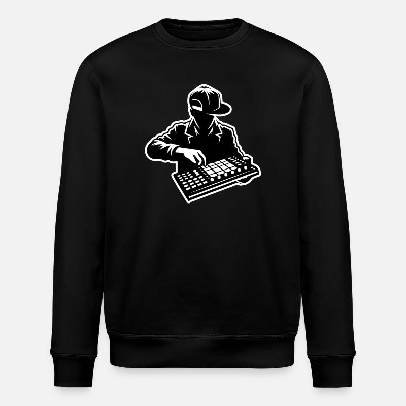 Hip Hop Beatmaker (Schlaganfall) - Stanley/Stella Unisex Bio-Sweatshirt ROLLER - Schwarz
