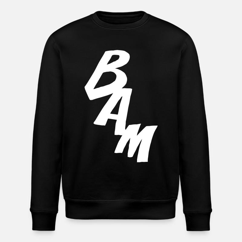 BAM - Comic-Style - Stanley/Stella Unisex Bio-Sweatshirt ROLLER - Schwarz