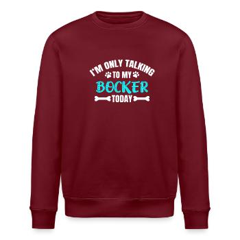 Bocker - Stanley/Stella Unisex Bio-Sweatshirt ROLLER - Burgunderrot - Vorne - Nik (191cm)