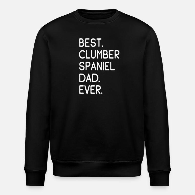Clumber Spaniel - Stanley/Stella ROLLER Unisex Organic Sweatshirt - black