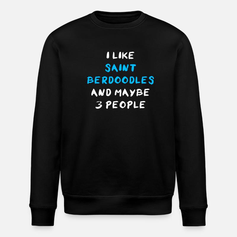 Saint Berdoodle - Stanley/Stella ROLLER Unisex Organic Sweatshirt - black