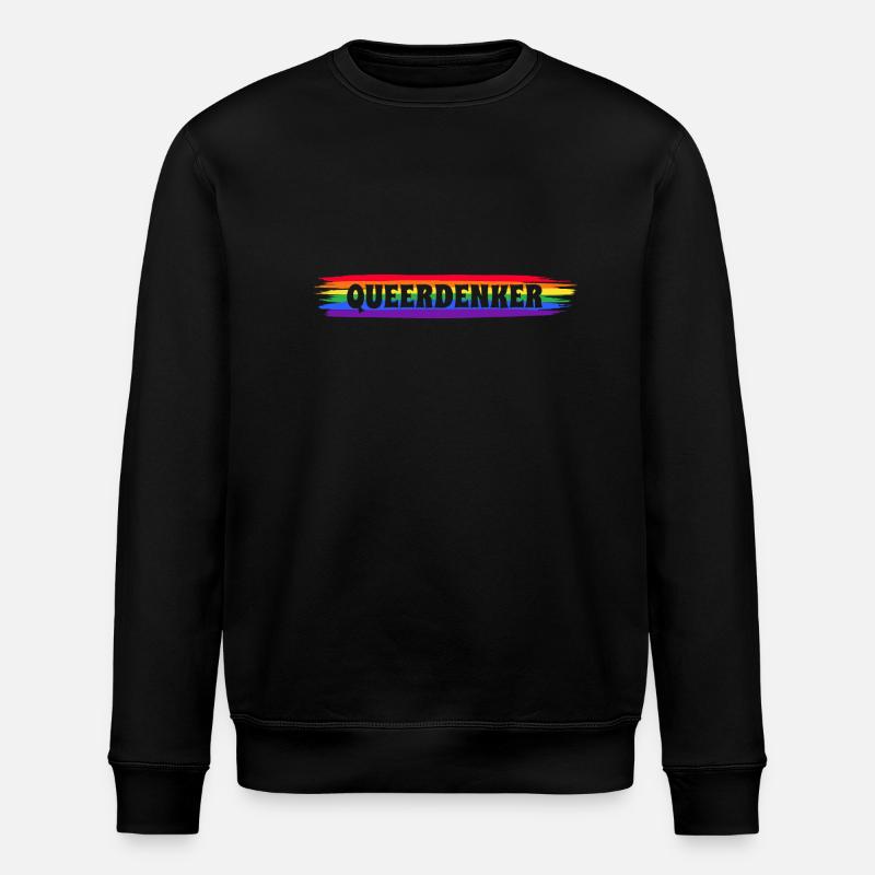 Queerdenker - Stanley/Stella Unisex Bio-Sweatshirt ROLLER - Schwarz