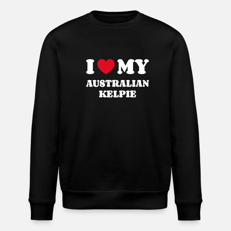 J’adore mon kelpie australien - Sweat bio ROLLER Stanley/Stella Unisexe - noir
