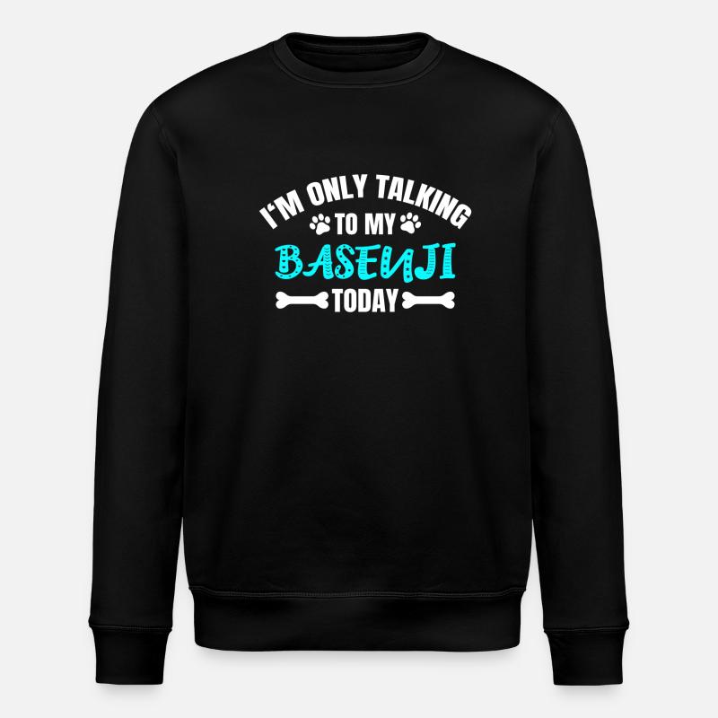 Basenji - Stanley/Stella ROLLER Unisex Organic Sweatshirt - black