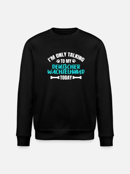 German Quail Dog - Stanley/Stella ROLLER Unisex Organic Sweatshirt - black