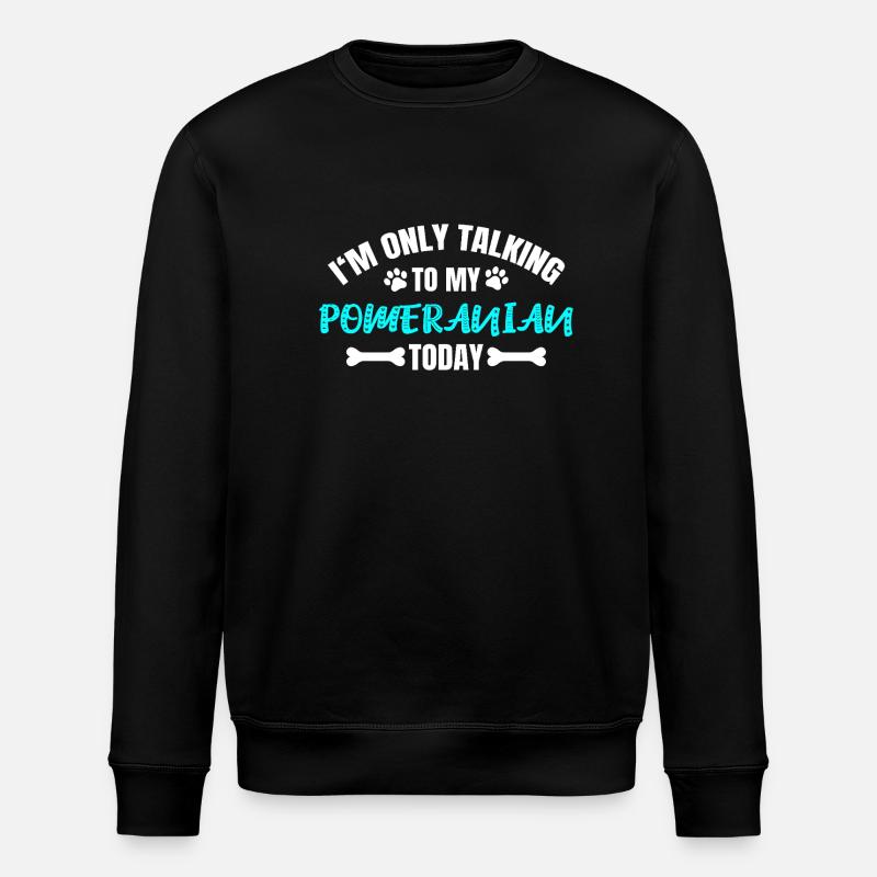 Poméranien Zwergspitz - Sweat bio ROLLER Stanley/Stella Unisexe - noir