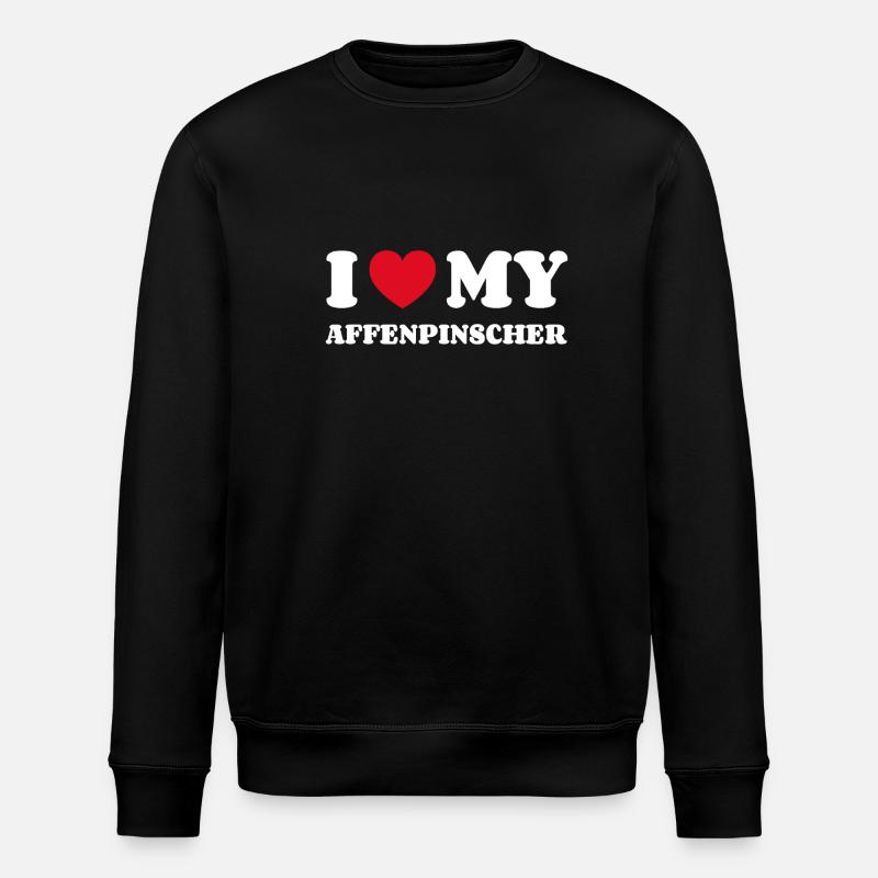 J’adore mon Affenpinscher - Sweat bio ROLLER Stanley/Stella Unisexe - noir
