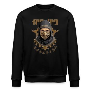 Ninja Samurai Warrior - Stanley/Stella ROLLER Unisex Organic Sweatshirt - black - Front - Nik (191cm)