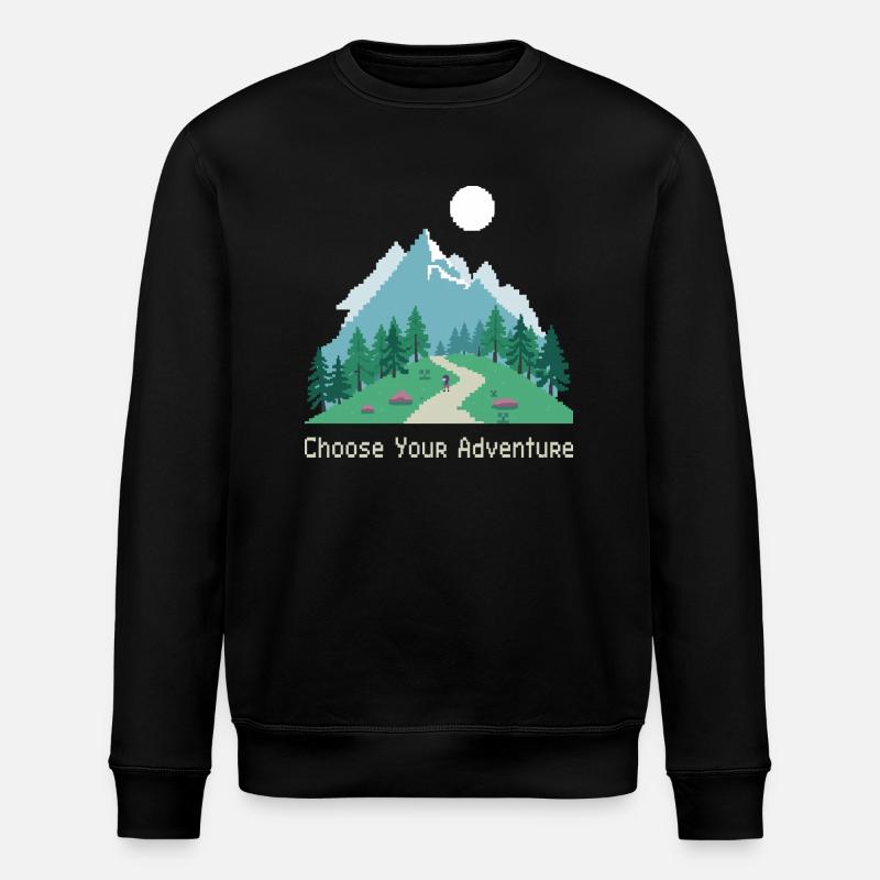 Aventure de jeu rétro - Sweat bio ROLLER Stanley/Stella Unisexe - noir