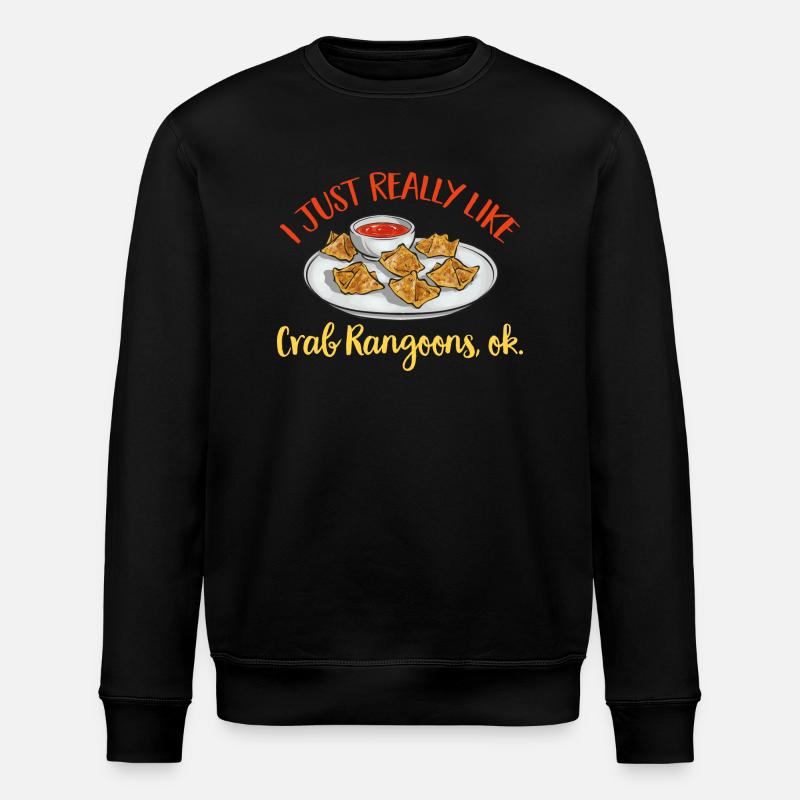 Krabben Rangoon Crab Rangoon - Stanley/Stella Unisex Bio-Sweatshirt ROLLER - Schwarz