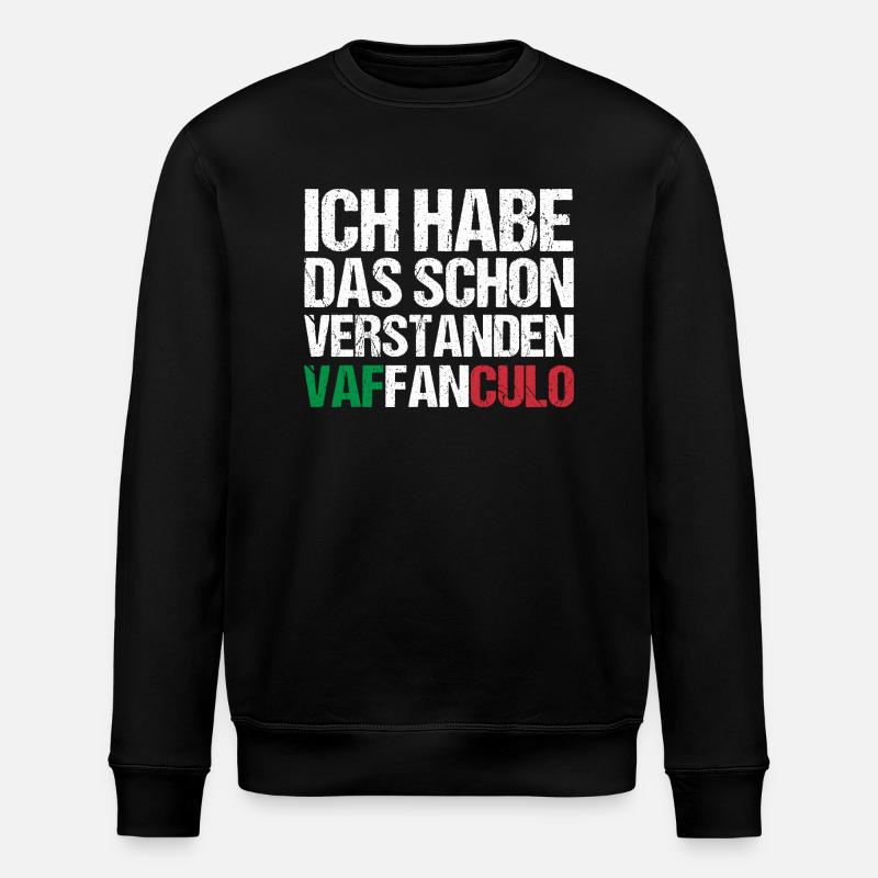 Italie Vaffanculo italien - Sweat bio ROLLER Stanley/Stella Unisexe - noir
