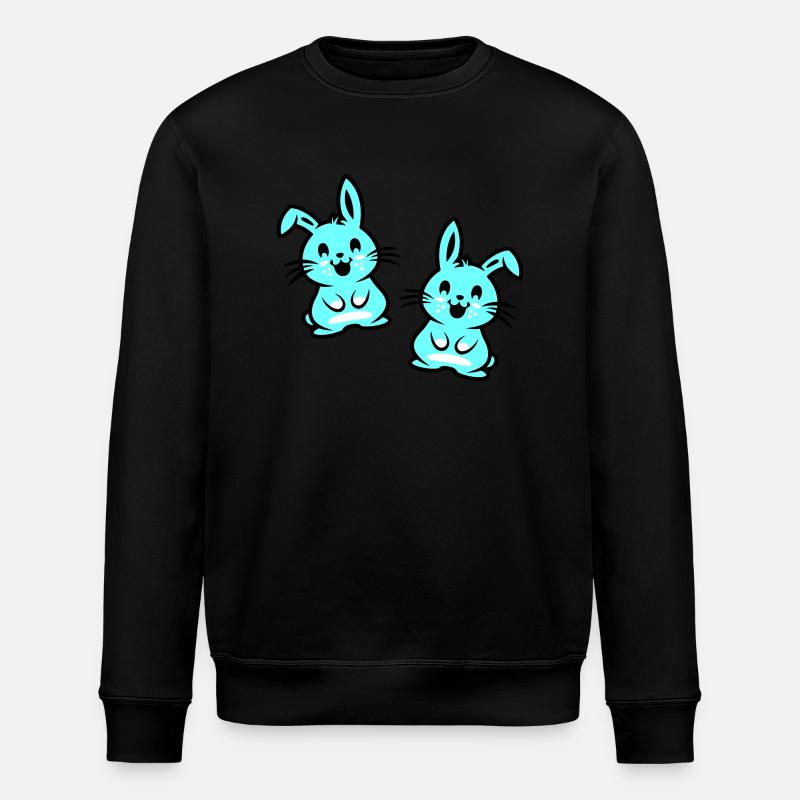 Easter Bunny Easter - Stanley/Stella ROLLER Unisex Organic Sweatshirt - black
