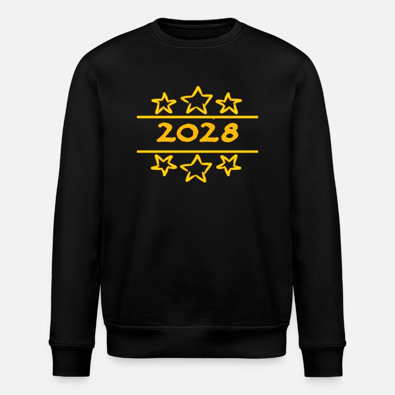 Jahr 2028 - Stanley/Stella Unisex Bio-Sweatshirt ROLLER - Schwarz