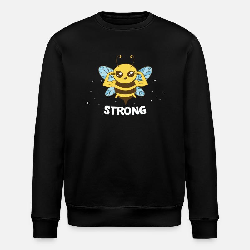 Abeille forte - Sweat bio ROLLER Stanley/Stella Unisexe - noir