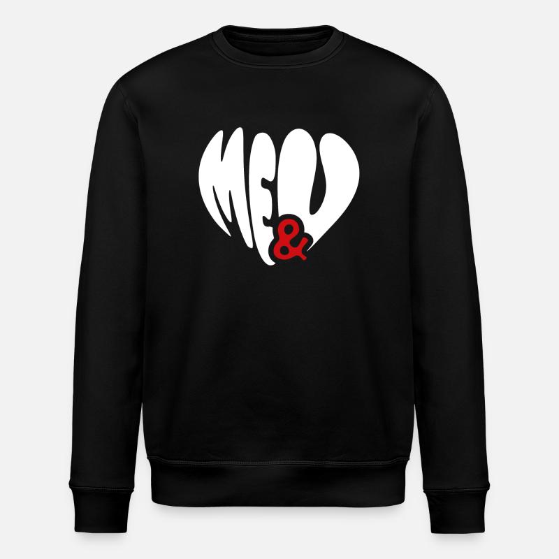 me & u <3 - Stanley/Stella Unisex Bio-Sweatshirt ROLLER - Schwarz
