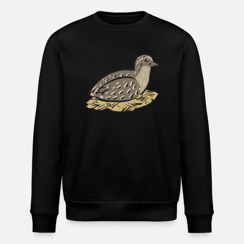 Wachtel Vogel - Stanley/Stella Unisex Bio-Sweatshirt ROLLER - Schwarz