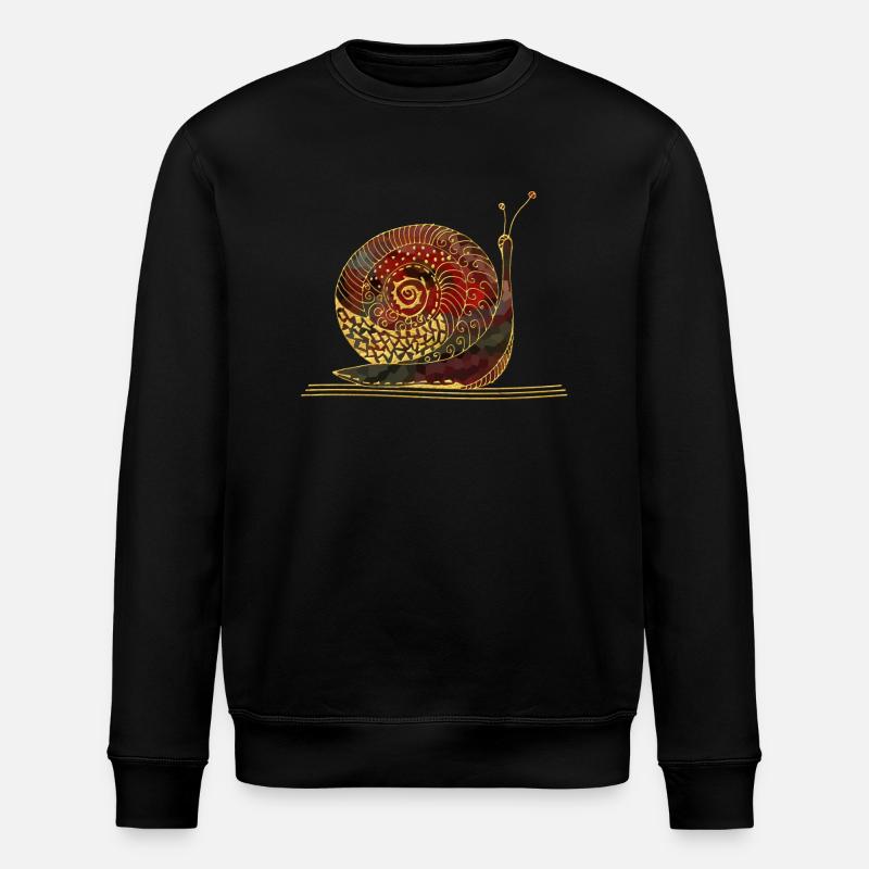 Schnecke - Stanley/Stella Unisex Bio-Sweatshirt ROLLER - Schwarz