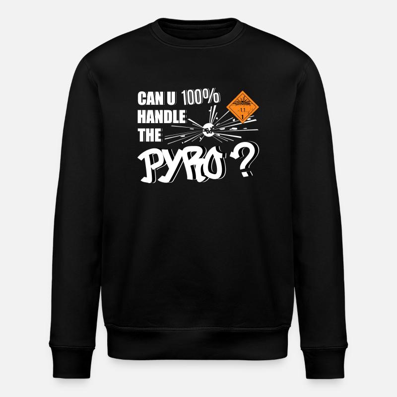 Pyro Fireworks - Stanley/Stella ROLLER Unisex Organic Sweatshirt - black