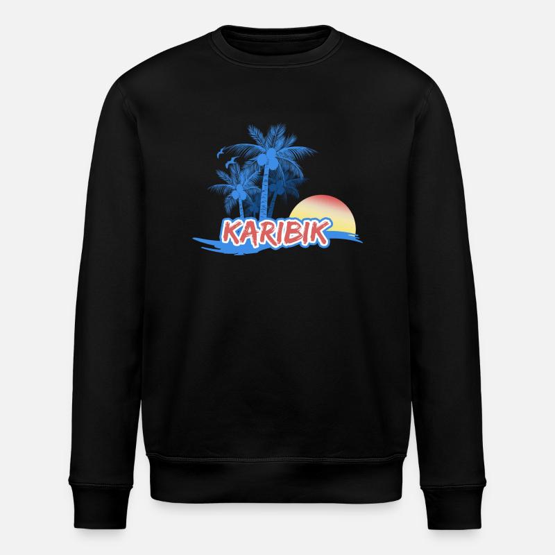 Caraïbes - Sweat bio ROLLER Stanley/Stella Unisexe - noir