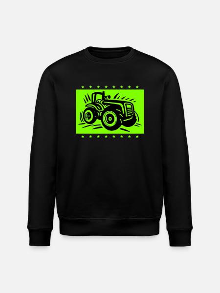 Tractor Farmer Farmer Icon - Stanley/Stella ROLLER Unisex Organic Sweatshirt - black