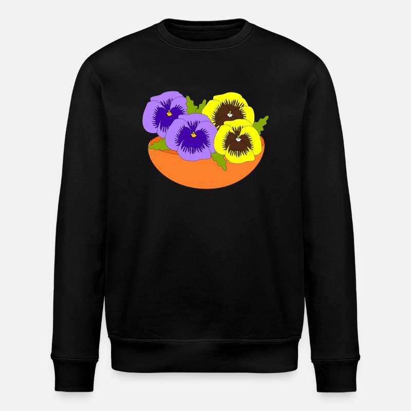 Pansy - Stanley/Stella ROLLER Unisex Organic Sweatshirt - black